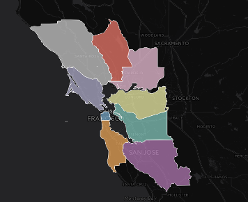 Map of Economic Security In The Bay Area
