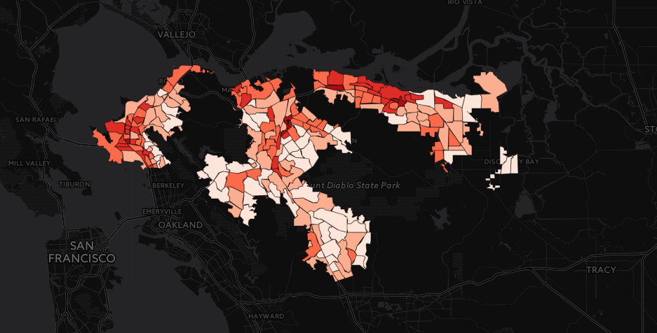 Map Rent Burden In Contra Costa County